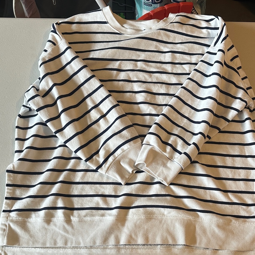 Striped Women’s Shirt - Navy and White